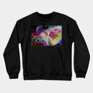 surreal AAAAAAA cockatoo Crewneck Sweatshirt